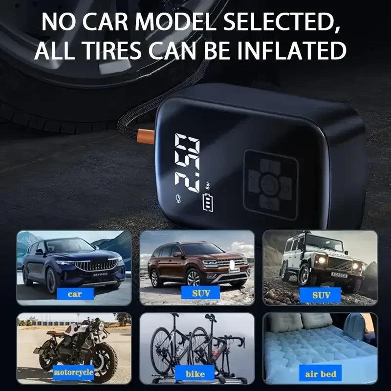 Wireless Car Air Compressor Tire Inflator