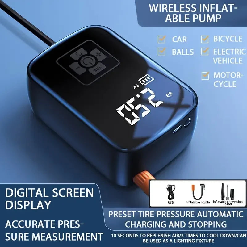 Wireless Car Air Compressor Tire Inflator